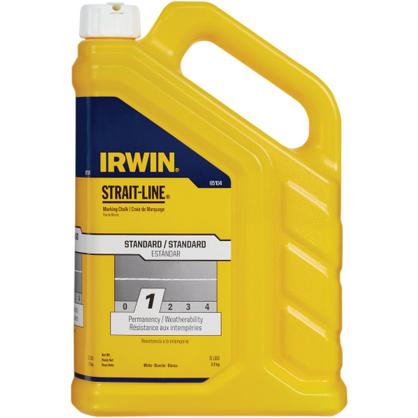 Irwin STRAIT-LINE 5 Lb. Standard White Marking Chalk Irwin STRAIT-LINE 5 Lb. Standard White Marking Chalk