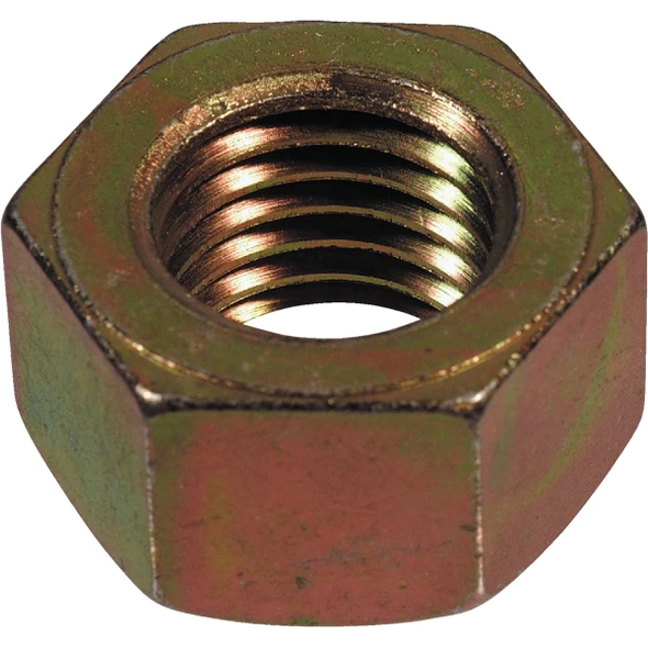 Hillman 7/16 In. 14 tpi Grade 8 Yellow Dichromate Hex Nuts (50-Count) 180409