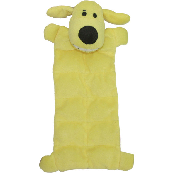 Multipet Loofa Dog 12 In. Plush Squeaker Mat Dog Toy MP7914 13