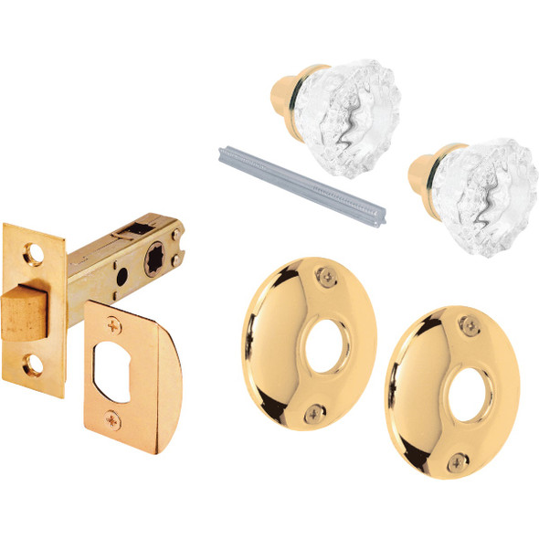 Defender Security Glass Knob Passage Door Latch Set E 28326