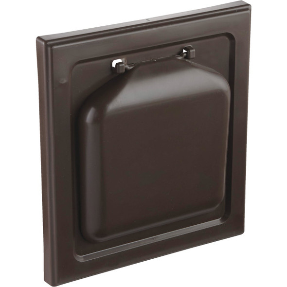 No-Pest 4 In. Brown Plastic Wide Mount Dryer Vent Hood NPWRB