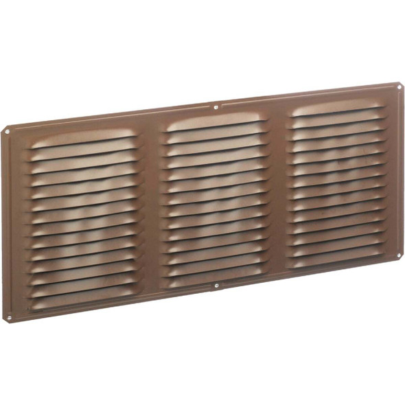 AirVent 16 In. x 6 In. Brown Aluminum Under Eave Vent 84217