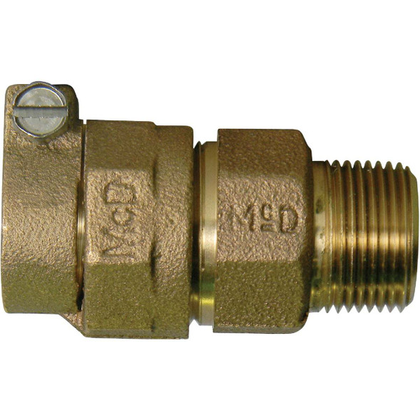 Anderson Metals 1 In. CTS X 1 In. MIPT Brass Low Lead Connector 9681616LFBAG