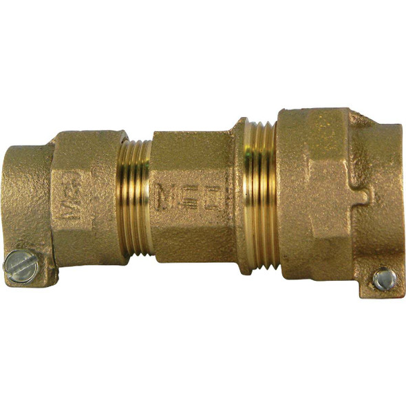 Anderson Metals 3/4 In. CTS x 1 In. CTS Brass Low Lead Connector 9621216LFBAG