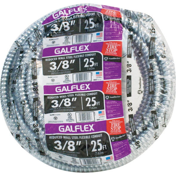 Southwire 3/8 In. x 25 Ft. RWS Flexible Flexible Metal Conduit