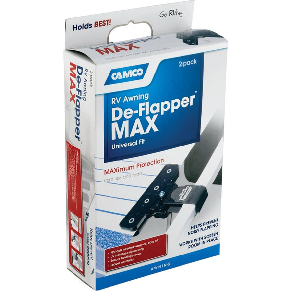 Camco Plastic RV De-Flapper Awning Strap, (2-Pack) 42251 578150