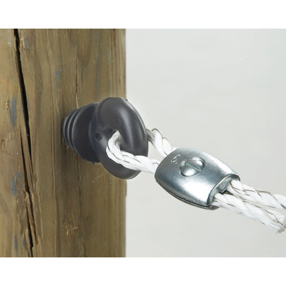 Dare Screw-In Black Polyethylene Electric Fence Insulator (25-Pack) 2671-25