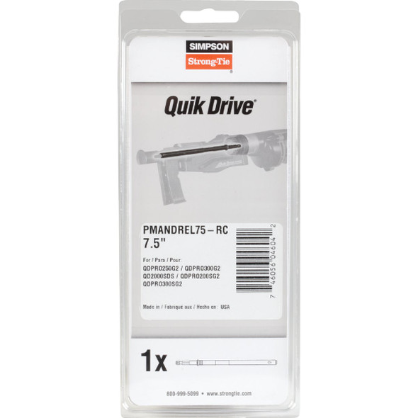 Quik Drive 7-1/2 in. Mandrel Quik Drive 7-1/2 in. Mandrel