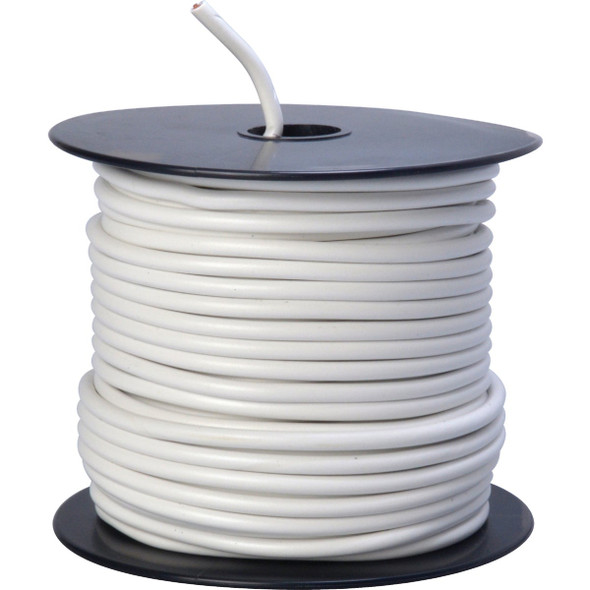 ROAD POWER 100 Ft. 12 Ga. PVC-Coated Primary Wire, White 55671423
