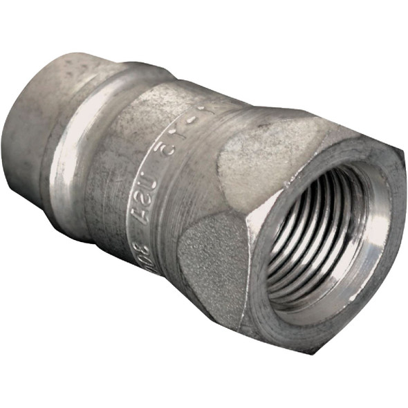 Apache 1/2 In. FNPT Zinc-Plated Brass Hydraulic Hose Male Tip 39041055