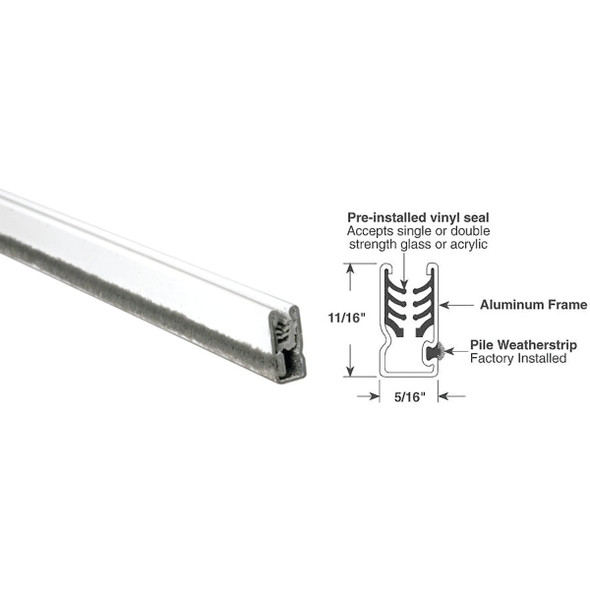 PRIME-LINE 11/16x5/16x72 Wh Wn Sash PL14179 Pack of 12
