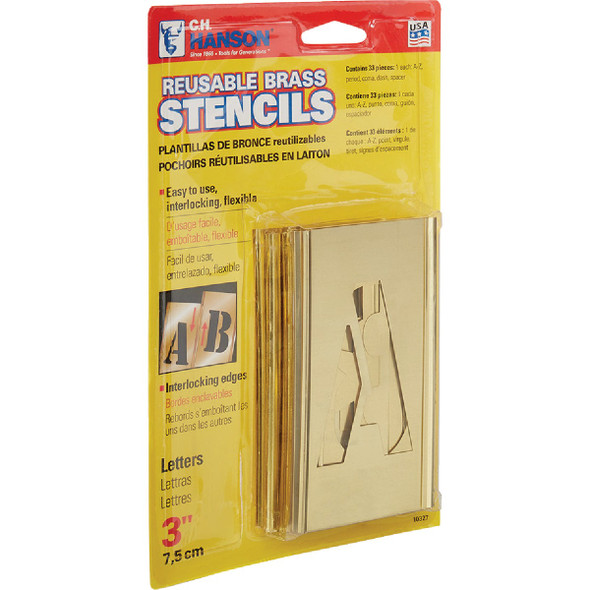 C.H. Hanson 3 In. Letter Stencil Set (32 Piece) 10327 343986