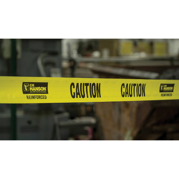 C.H. Hanson 3 In. x 500 Ft. 5 mil Reinforced Caution Tape