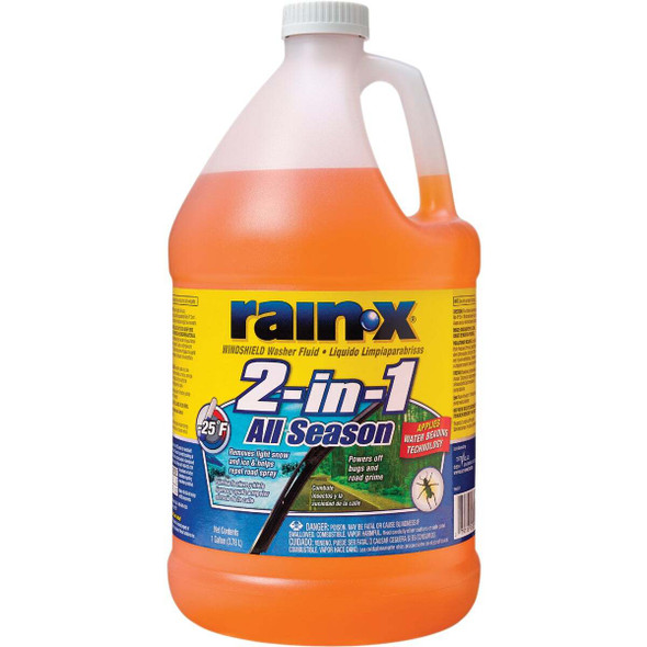 Rain-X All Season 1 Gal. -25 Deg F 2-In-1 Windshield Washer Fluid Pack of 6