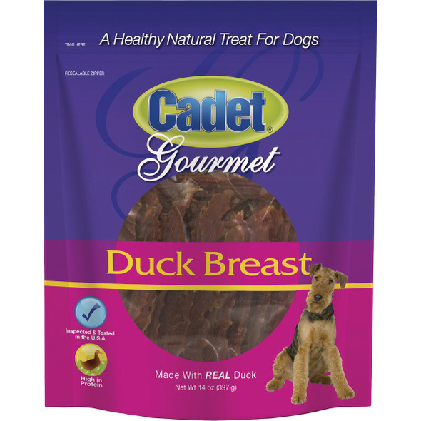 Cadet Gourmet Duck Breast Dog Treats, 14 Oz. C07365