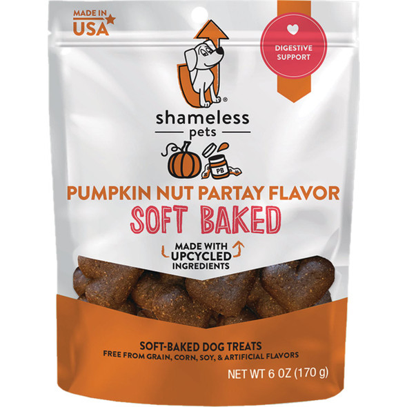 Shameless Pets Pumpkin Nut Partay Soft Baked Dog Treat, 6 Oz. 331