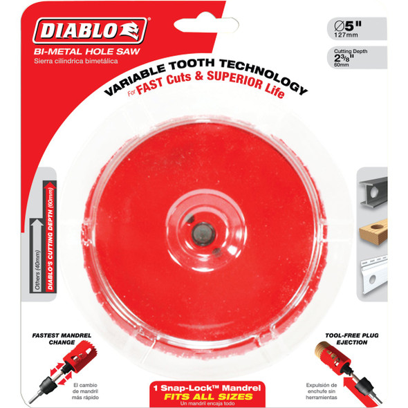 Diablo 4-3/4 In. Bi-Metal Hole Saw
