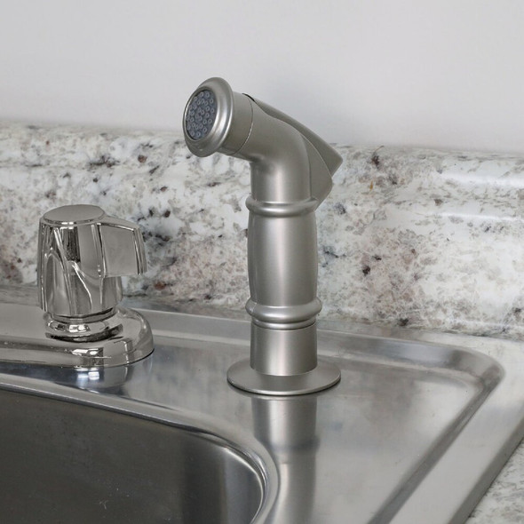 Danco 48 In. Brushed Nickel Side Sprayer & Hose 89216 461413