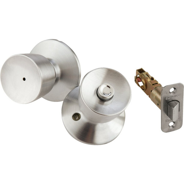 Schlage Bell Satin Chrome Bed & Bath Door Knob F40VBEL626 208251