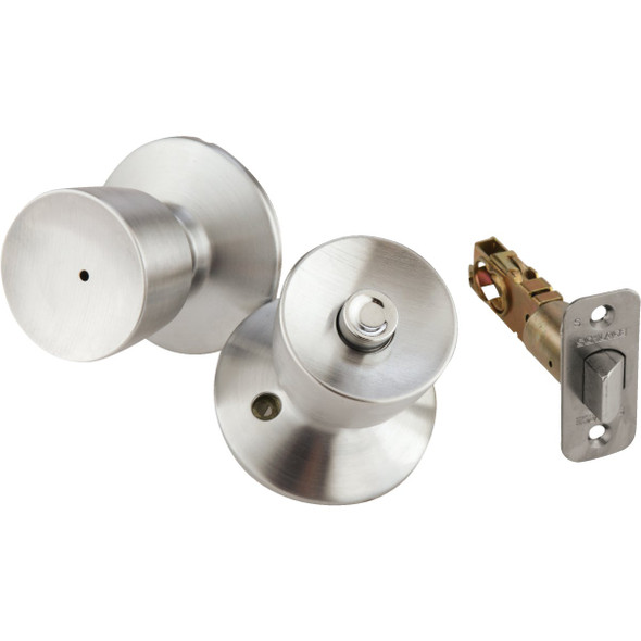Schlage Bell Satin Chrome Bed & Bath Door Knob