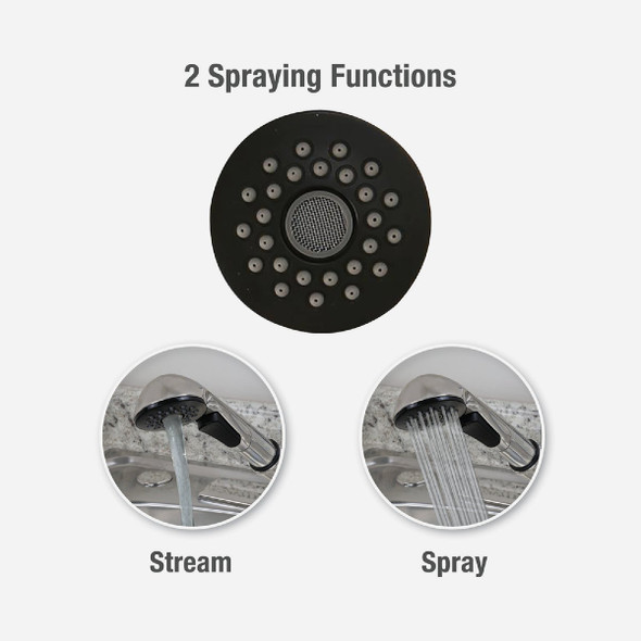 Danco Universal Fit Brushed Nickel Pull-Out Sprayer Head