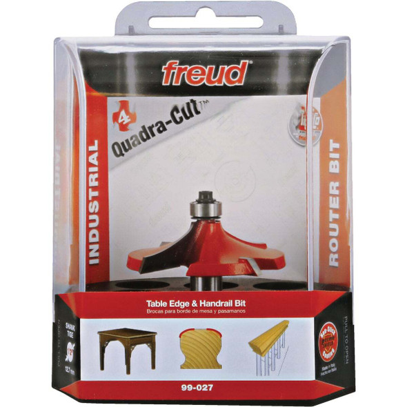 Freud 2-19/32 In. Quadra-Cut Table Edge & Handrail Router Bit 99-027