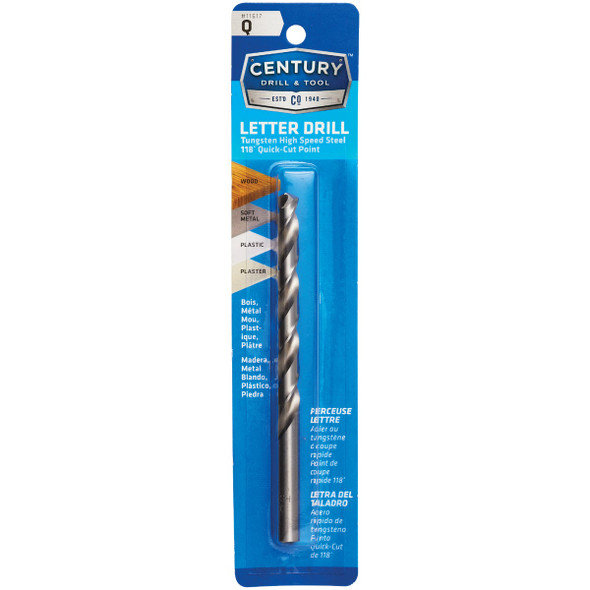 Century Drill & Tool Letter Q Drill Bit 11617