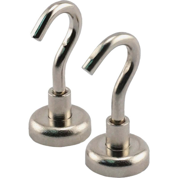 MagnetSource Grade 42 Neodymium 18 Lb. Capacity Magnet Hook (2-Pack) 07631