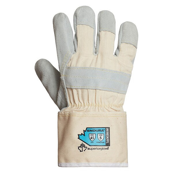 Superior Glove Leather Gloves, Cut Level A5 ,XL 1 PR 69BSKFFL-XL
