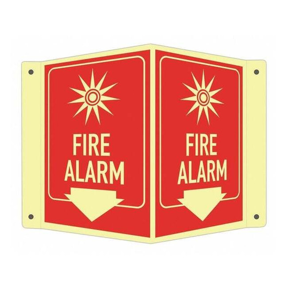 Lyle Safety Sign,7-1/2" W,6" H,0.040" Thick LCVB-0004-GA_4x6