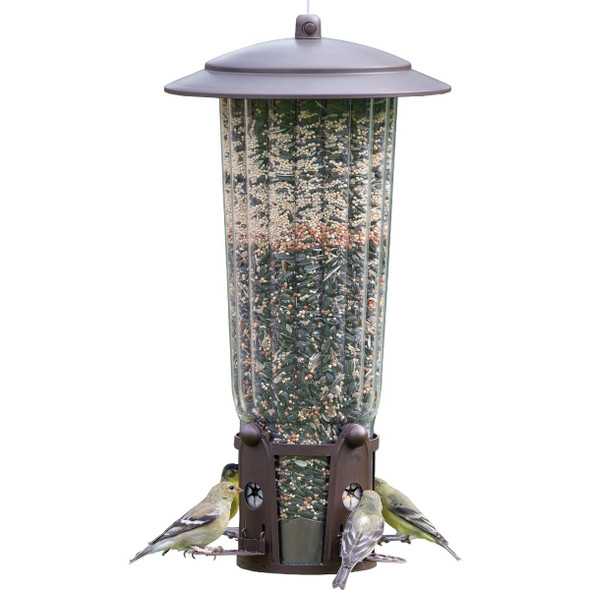 Perky-Pet Squirrel-Be-Gone Max Bird Feeder with Flexports, 4 Lb. 334