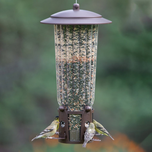 Perky-Pet Squirrel-Be-Gone Max Bird Feeder with Flexports, 4 Lb. 334 827170