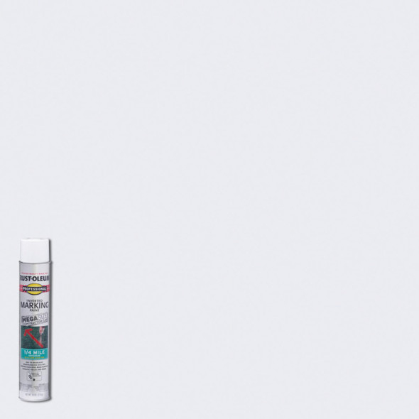 Rust-Oleum Professional 26 Oz. Mega White Inverted Marking Spray Paint 350997