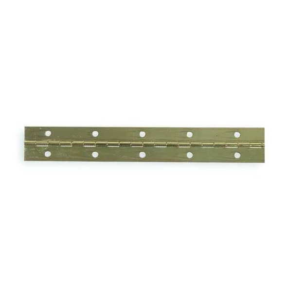 Piano Hinge, Steel, Full Surface Mounting, 9/16 in Leaf W x 72 in Leaf H, Steel