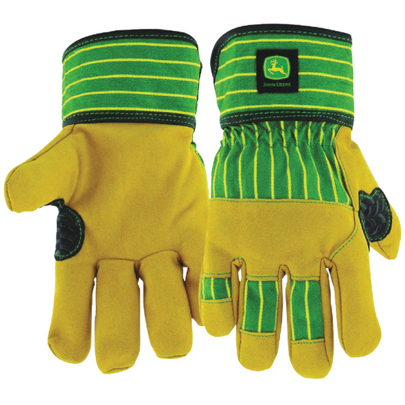 John Deere Youth Striped Synthetic Leather Palm Glove JD00024-Y