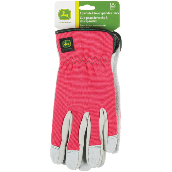 John Deere Women's Medium-Large Split Cowhide Leather Work Glove JD00016-WML 752917
