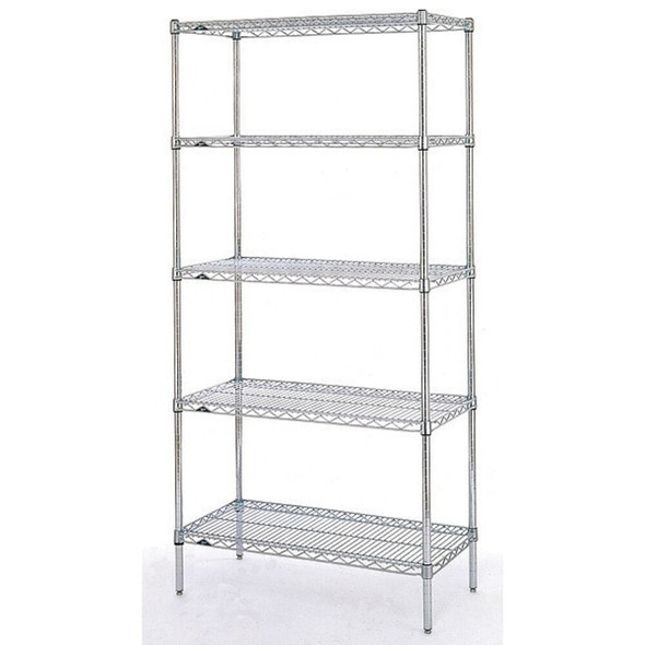 Metro Shelf Side Rail 4"x24",Stainless Steel L24N-4S