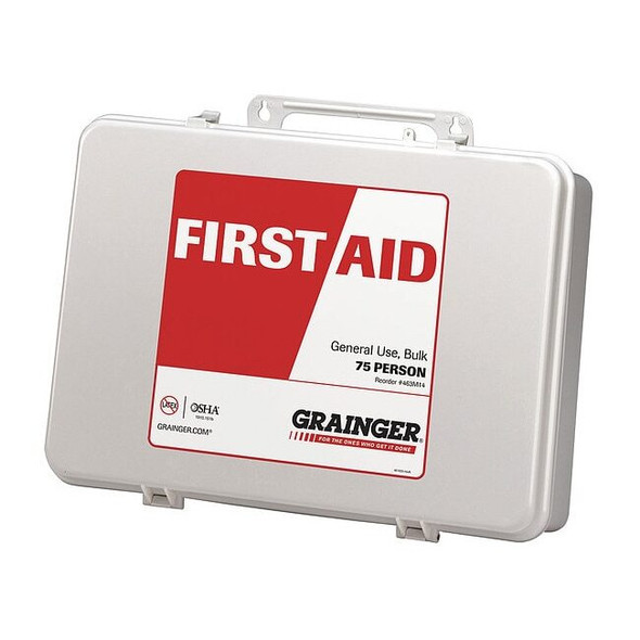 First Aid Kit and Housing, Plastic 200 Components, 75 People Served
