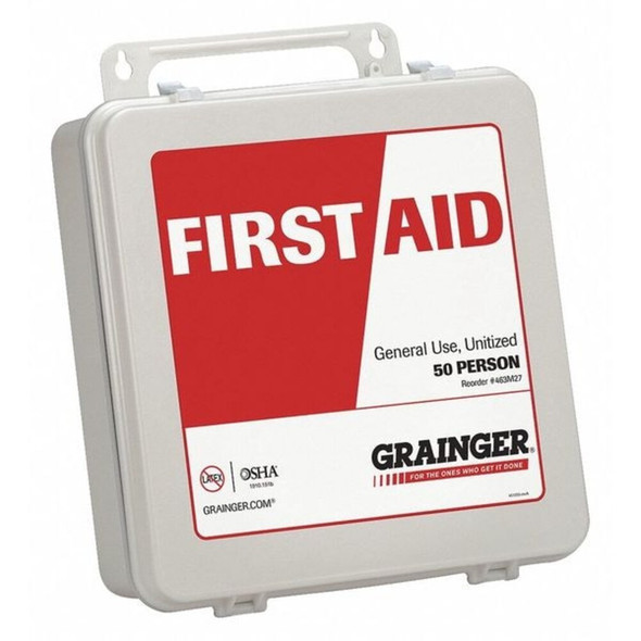 Manufacturer Varies First Aid Kit and Housing, Plastic 143 Components, 50 People Served 59029