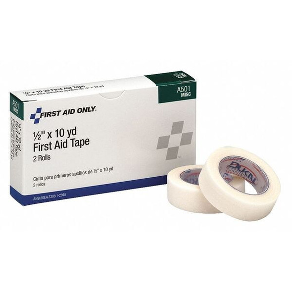 Manufacturer Varies First Aid Tape,10yd,1/2"W,White,PK2 A501 Manufacturer Varies First Aid Tape,10yd,1/2"W,White,PK2 A501