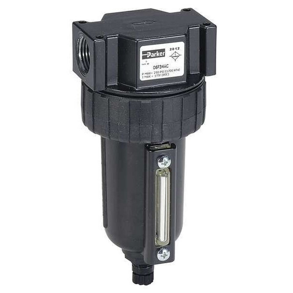 Parker Compressed Air Filter,250 psi,2.81 In. W 06F24BC