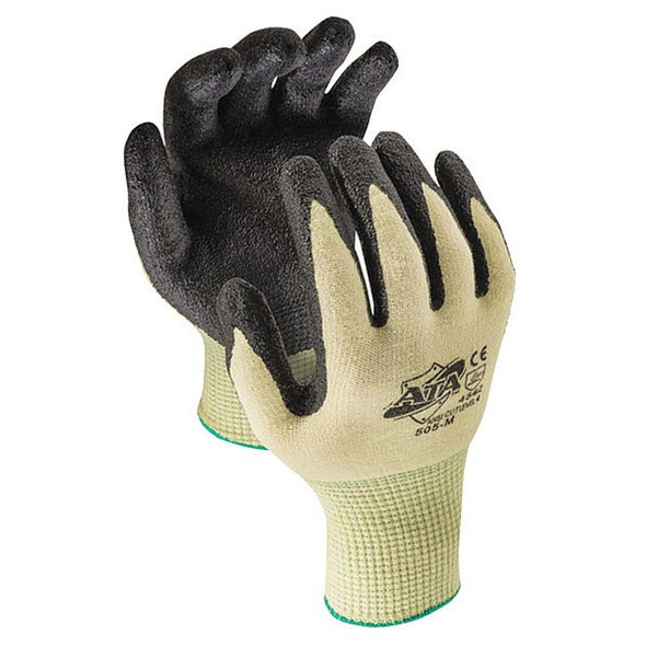 Cut Resistant Coated Gloves, Cut Level A4 ,Dipped ,Nitrile ,Smooth ,S 1 PR