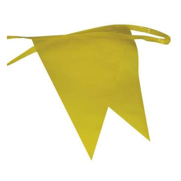 Manufacturer Varies Pennants, Polyethylene, Yellow, 100 ft. PL-2 Y
