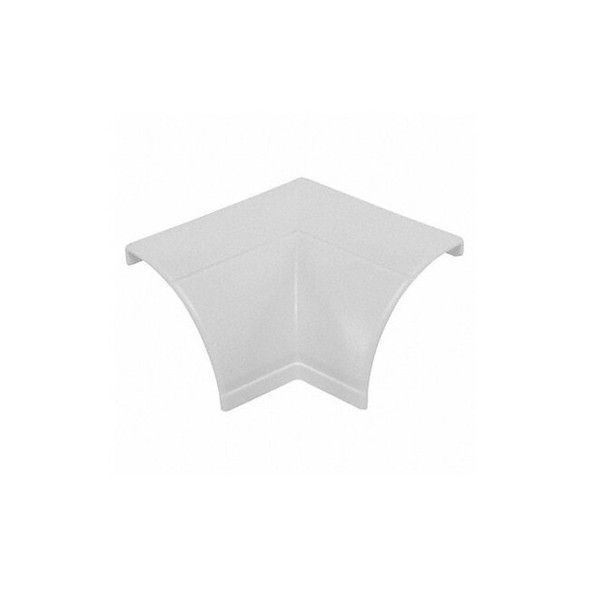 90 Degree Internal Elbow, 1 1/2 in L, 3/4 in W, 1 Channel, PVC, White