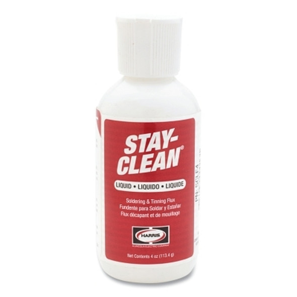 Stay-Clean® Liquid Soldering Flux, Flip Top Dispenser, 4 oz