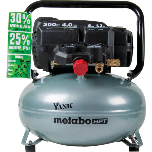 Metabo HPT The Tank 6 Gal. 200 psi Pancake Air Compressor Metabo HPT The Tank 6 Gal. 200 psi Pancake Air Compressor