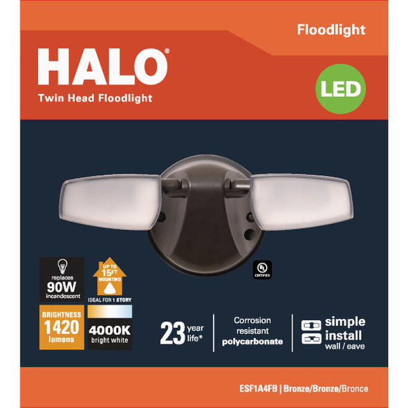 Halo Bronze 15W LED Floodlight Fixture Halo Bronze 15W LED Floodlight Fixture