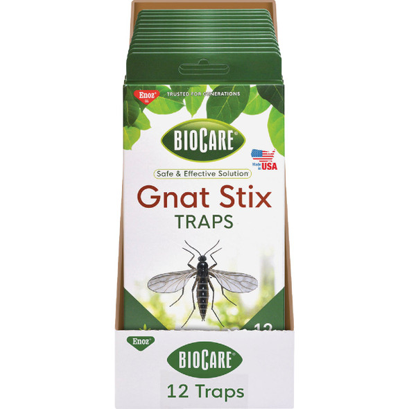 Enoz BioCare Gnat Stix Disposable Indoor Insect Trap (12-Pack) EB7300.12T 728908