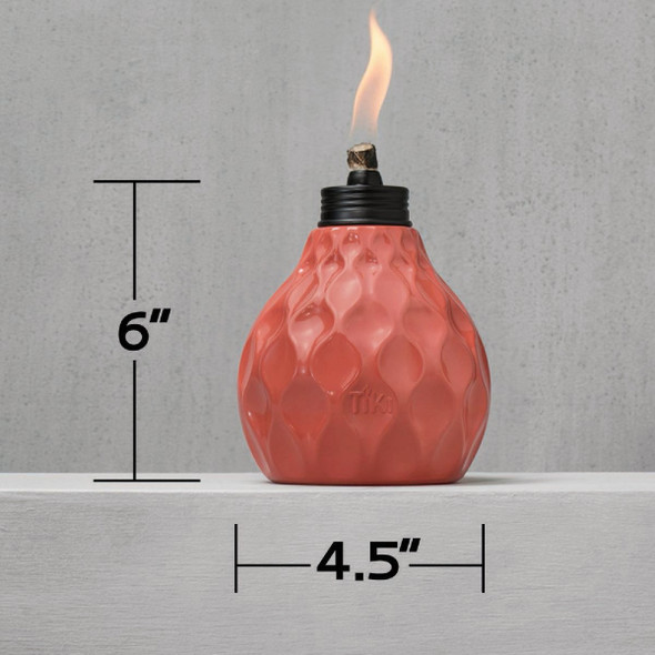 Tiki 6 In. Glass Table Torch 1117027 Pack of 6 823765
