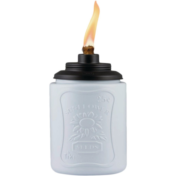 Tiki 7.2 In. Sunflower Glass Table Torch 1121097 Pack of 6